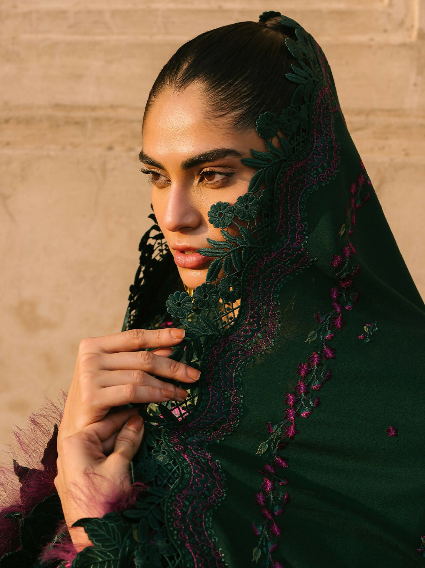 Binilyas Karandi Embroidered Unstitched 3-Piece Suit-152-B