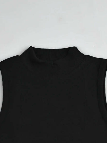 Jupiter Plain Turtleneck Flex Max Tank Tops-14897