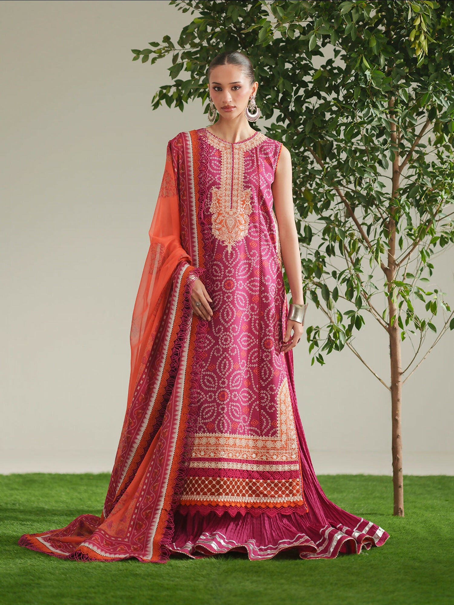 Binilyas Jojo Summer'26 Lawn Embroidered Unstitched 3-Piece Suit-87A