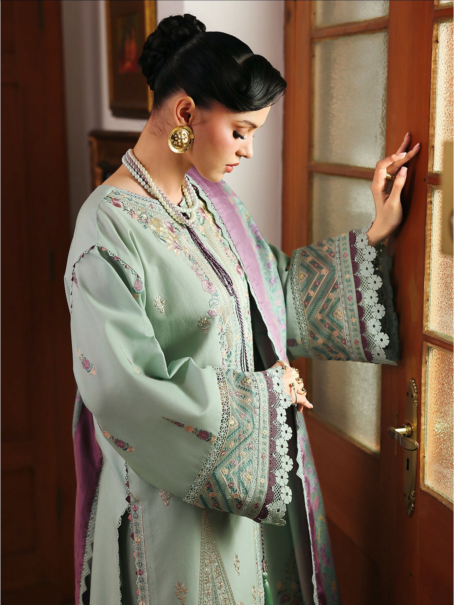 Binilyas Lumina Summer Lawn Embroidered Unstitched 3-Piece Suit-L77-A