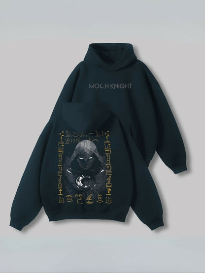 Jupiter Hotep Oversized Moon Knight Super Hero Printed Hoodie-15091