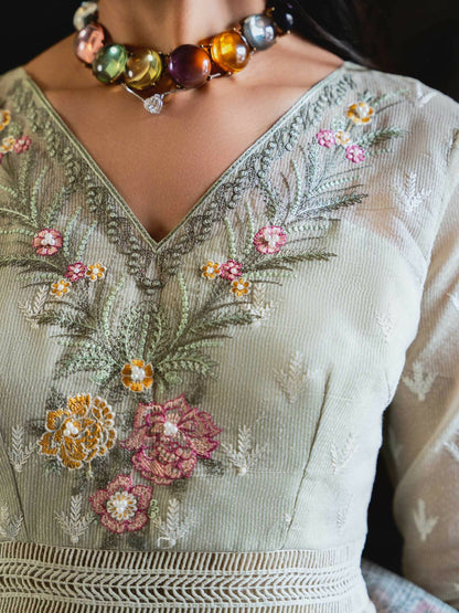 Shiza Hassan Aira Luxury Pret Cotton Net Embroidered Stitched 4-Piece Suit-Miha