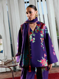 Jugnu by Hussain Rehar Lawn Embroidered Scarf-Sagnik