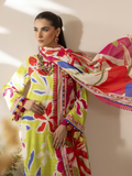 Naqsh Summer Glow 2 Luxury Lawn Digital Printed Unstitched 3-Piece Suit-Dull Yellow-00121