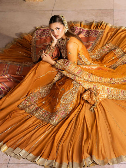 Shiza Hassan Shehnai Net Embellished Stitched 4-Piece Suit-Dina