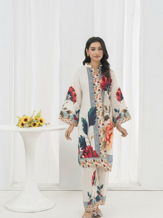 Stylish Collection Lawn Printed Co-Ord Set-Arooj