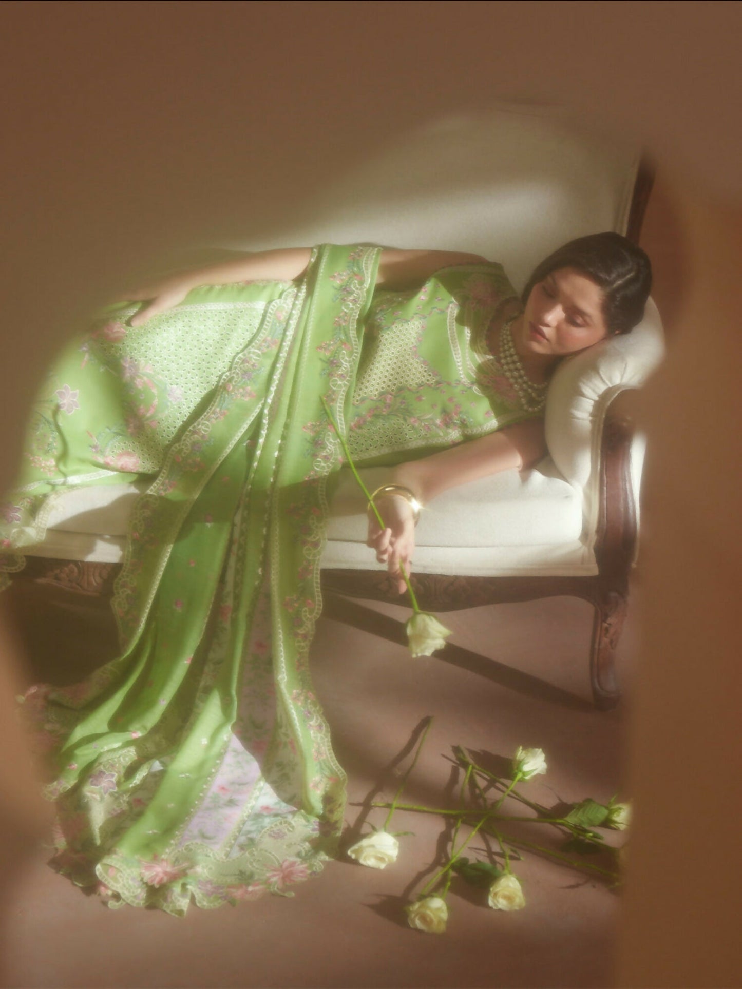Binilyas Mashriq Luxury Lawn'26 Embroidered Unstitched 3-Piece Suit-D-112-A