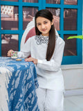 Velvour Girls Cotton Embroidered Stitched 2-Piece Suit-VG119-A