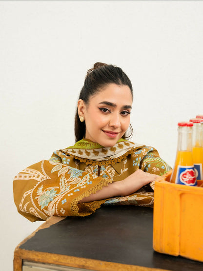 Mahnur Anaya Lawn Vol-1 Embroidered Unstitched 3-Piece Suit-ANA-003