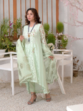 Ruby's Couture Ashiyana Chiffon Embroidered Stitched 3-Piece Suit-Zohra Jabeen