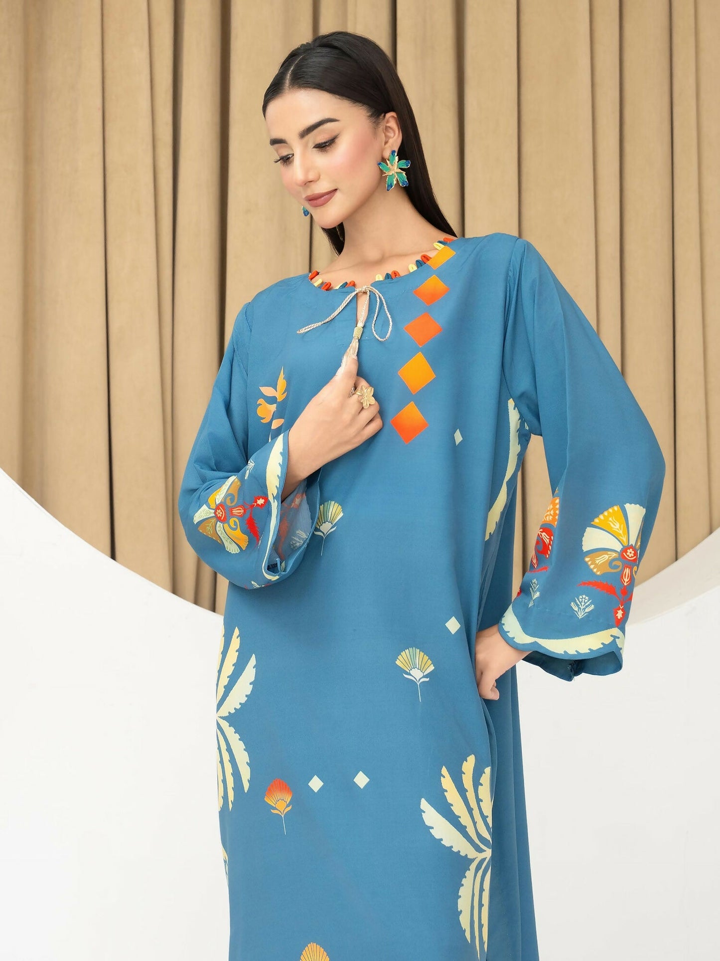 Panache Apparel Florise Lawn Printed Top-Aurix