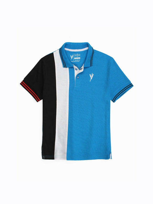 Vibrant boys’ summer polo shirt with short sleeves, tipping collar, and signature embroidery – crafted from lightweight piqué fabric for breathable comfort
