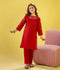 Velvour Girls Cotton Embroidered Stitched 2-Piece Suit-VG154-A