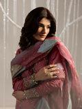 Shurooq Echoes In Bloom Silk Embellished Stitched 3-Piece Suit-Rose Mist