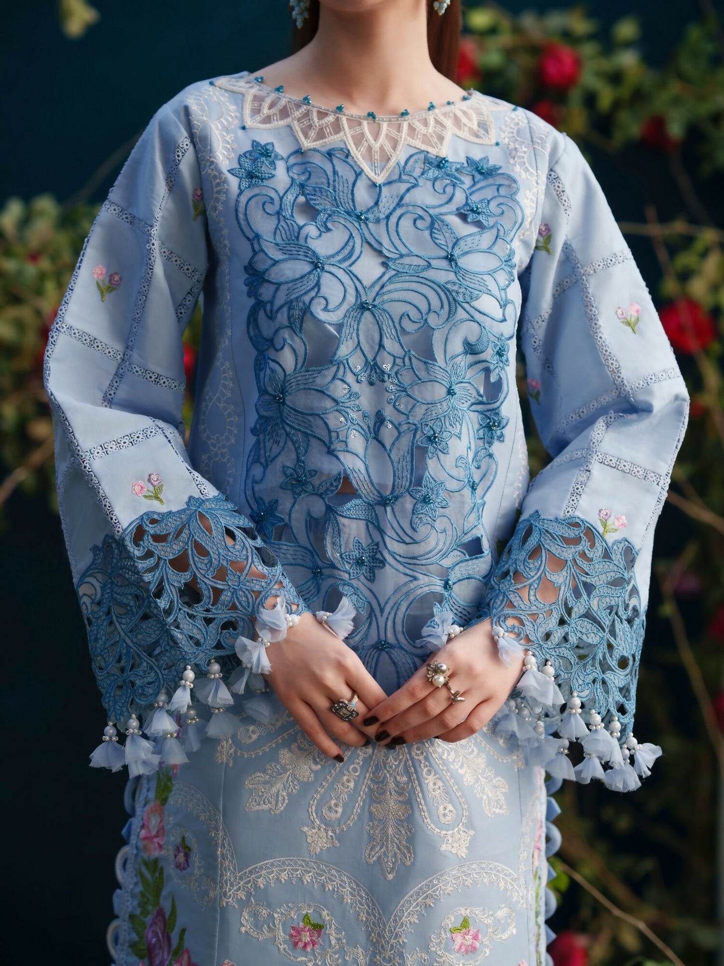 Parishay Summer Queen Lawn Embroidered Unstitched 3-Piece Suit-SQ-12