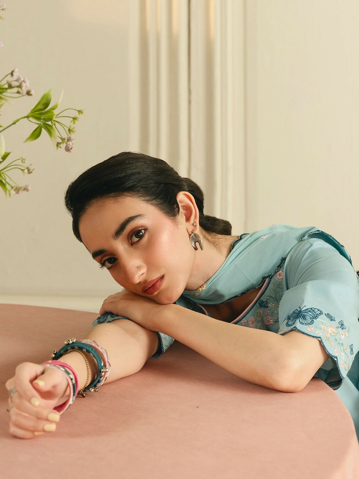 Mannat Clothing Boho Summer'26 Cotton Embroidered Stitched Suit-Wild Bloom