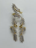 H&A Jewellery Dual Tone Earrings and Ring Set