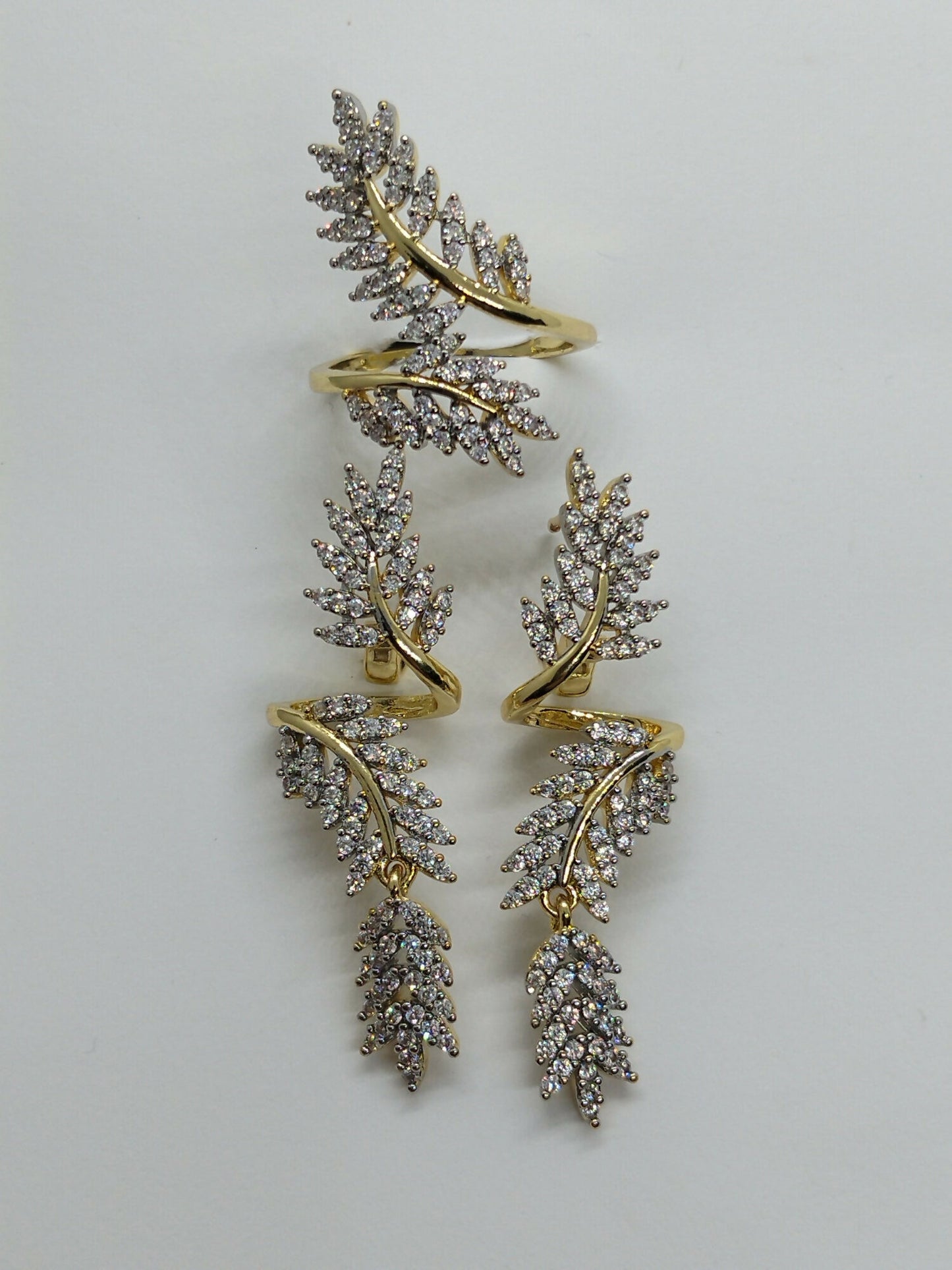 H&A Jewellery Dual Tone Earrings and Ring Set