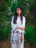 Kachy Dhaagy Lawn Embroidered Stitched 2-Piece Suit-Irha