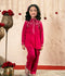 Velvour Girls Cotton Embroidered Co-Ord Set-VG175-B
