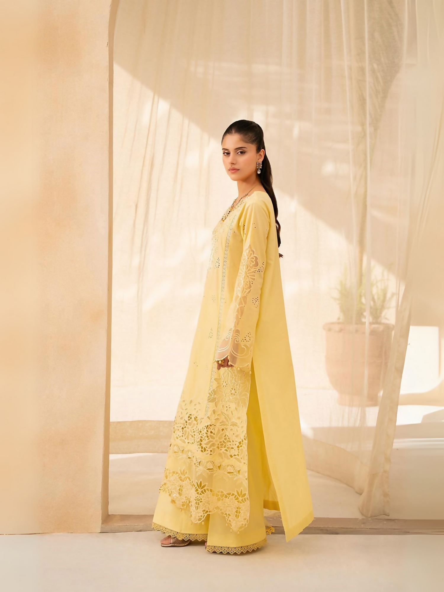 RajBari Jahaan Premium Festive Lawn Embroidered Unstitched 3-Piece Suit-ORIYA 6-A