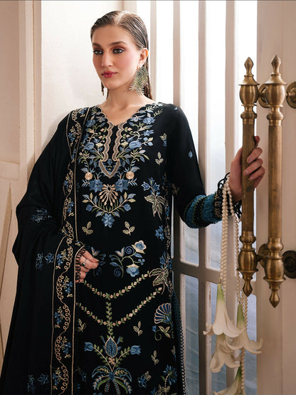 Mahnur Secret Garden Karandi Embroidered Stitched 3-Piece Suit–SG-011