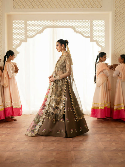 Parishay Ranibagh Luxury Formals Organza Embroidered Stitched 3-Piece Suit-Nayab