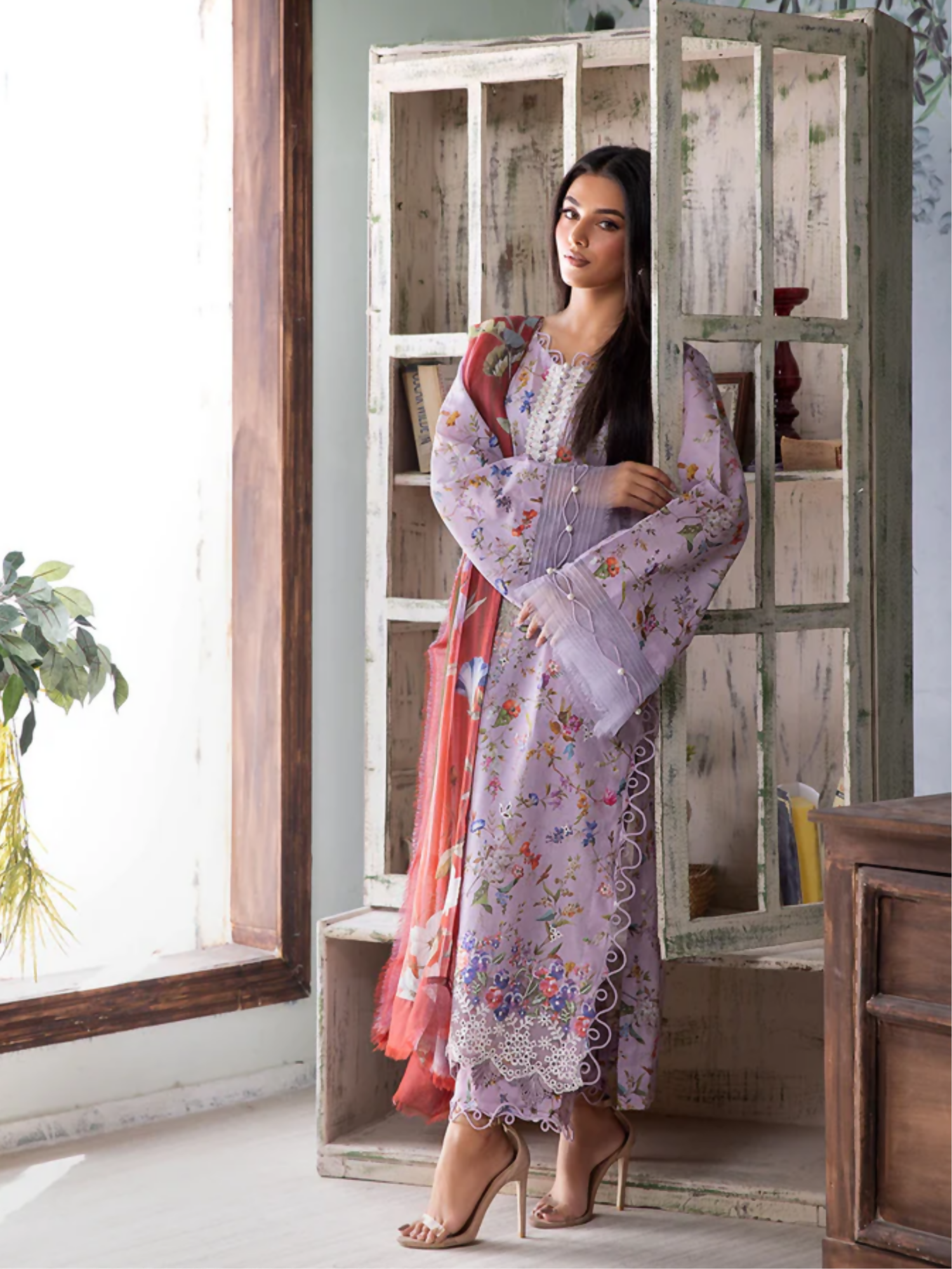 Sobia Nazir Vital'25 Lawn Embroidered Unstitched 3-Piece Suit-VT25V2-3B