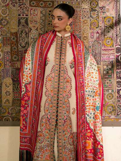 Binilyas Gulrukh Khaddar Embroidered Unstitched 3-Piece Suit-61-A