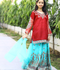 Lumira Organza Embroidered Lehenga-Amber