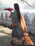 Hussain Rehar Lawn'25 Embroidered Unstitched 3-Piece Suit-Malibu