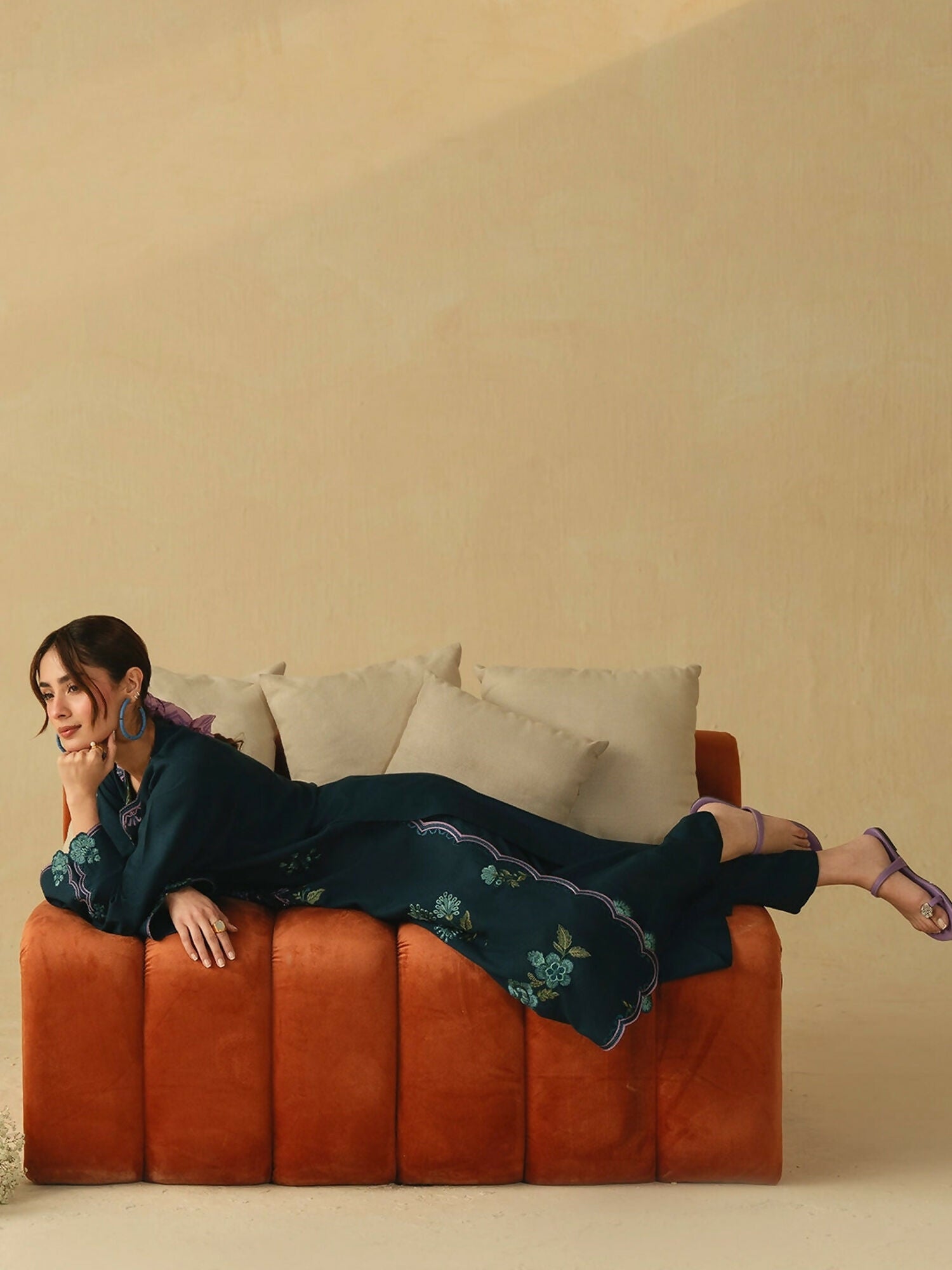 Mannat Clothing Boho Summer'26 Cotton Embroidered Stitched Suit-Riverleaf