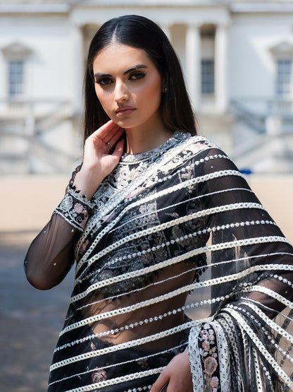 Shiza Hassan Lillian Wedding Formals Net Embellished Stitched Saree-Kaira