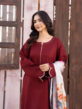 Panache Apparel Winter Core Khaddar Embroidered Stitched Suit-Kindle
