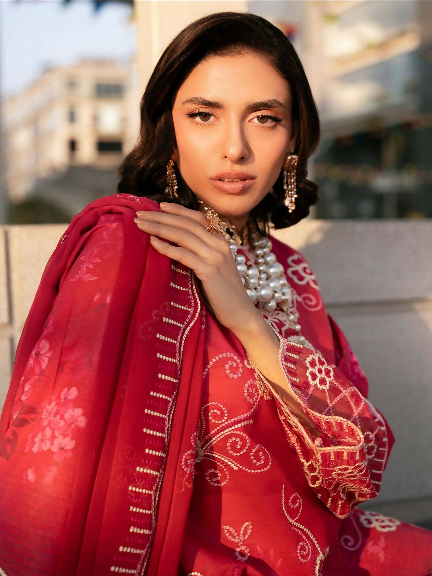 Mahnur Broadway Luxury Lawn'26 Embroidered Unstitched 3-Piece Suit-BW-013