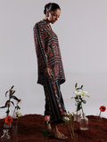 Binilyas Silk Digital Printed Co-Ord Set-30090