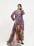 Imran Aftab Basant Mela Raw Silk Printed Stitched 3-Piece Suit-IARP 05