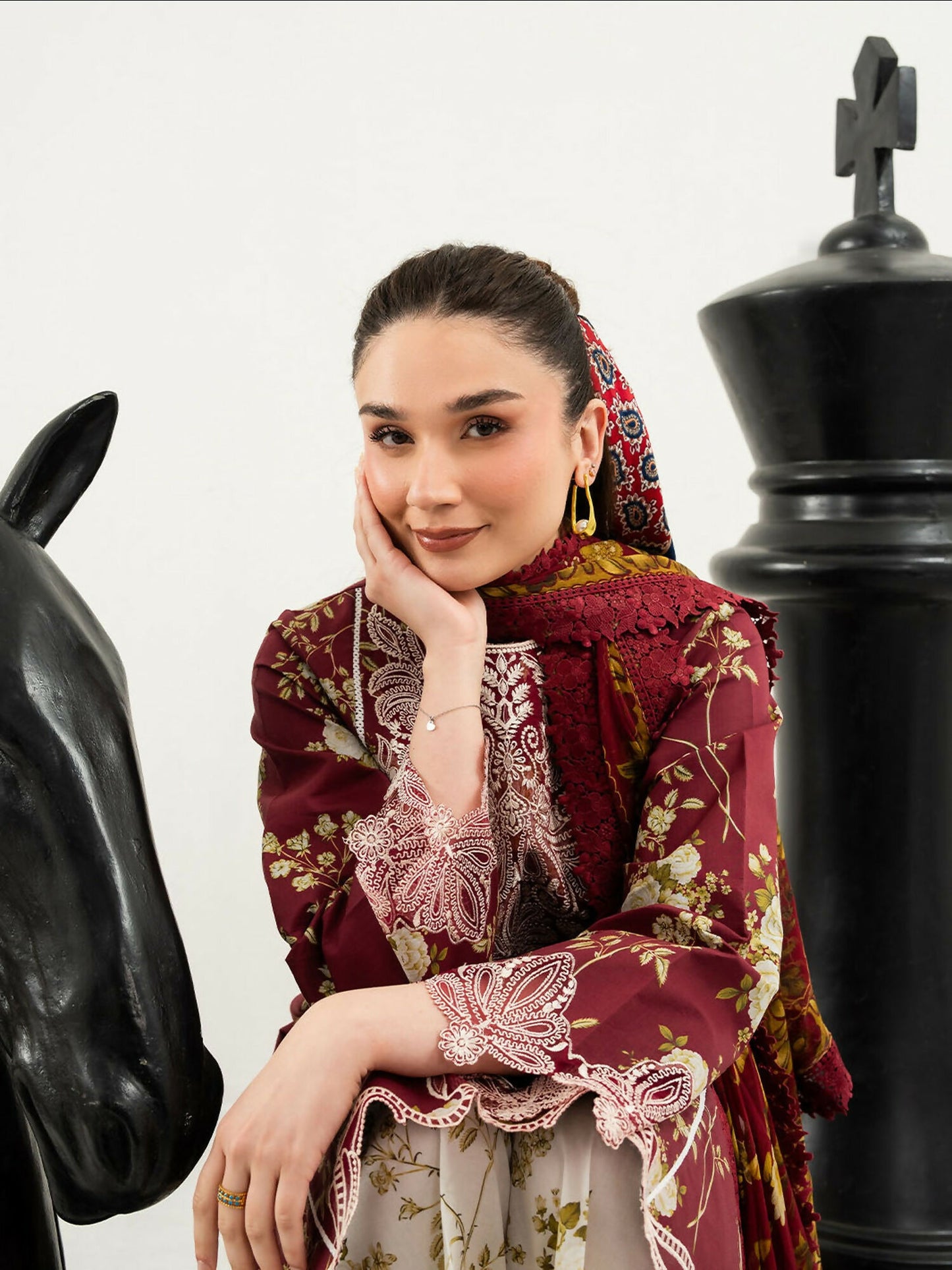 Mahnur Anaya Lawn Vol-1 Embroidered Stitched 3-Piece Suit-ANA-012
