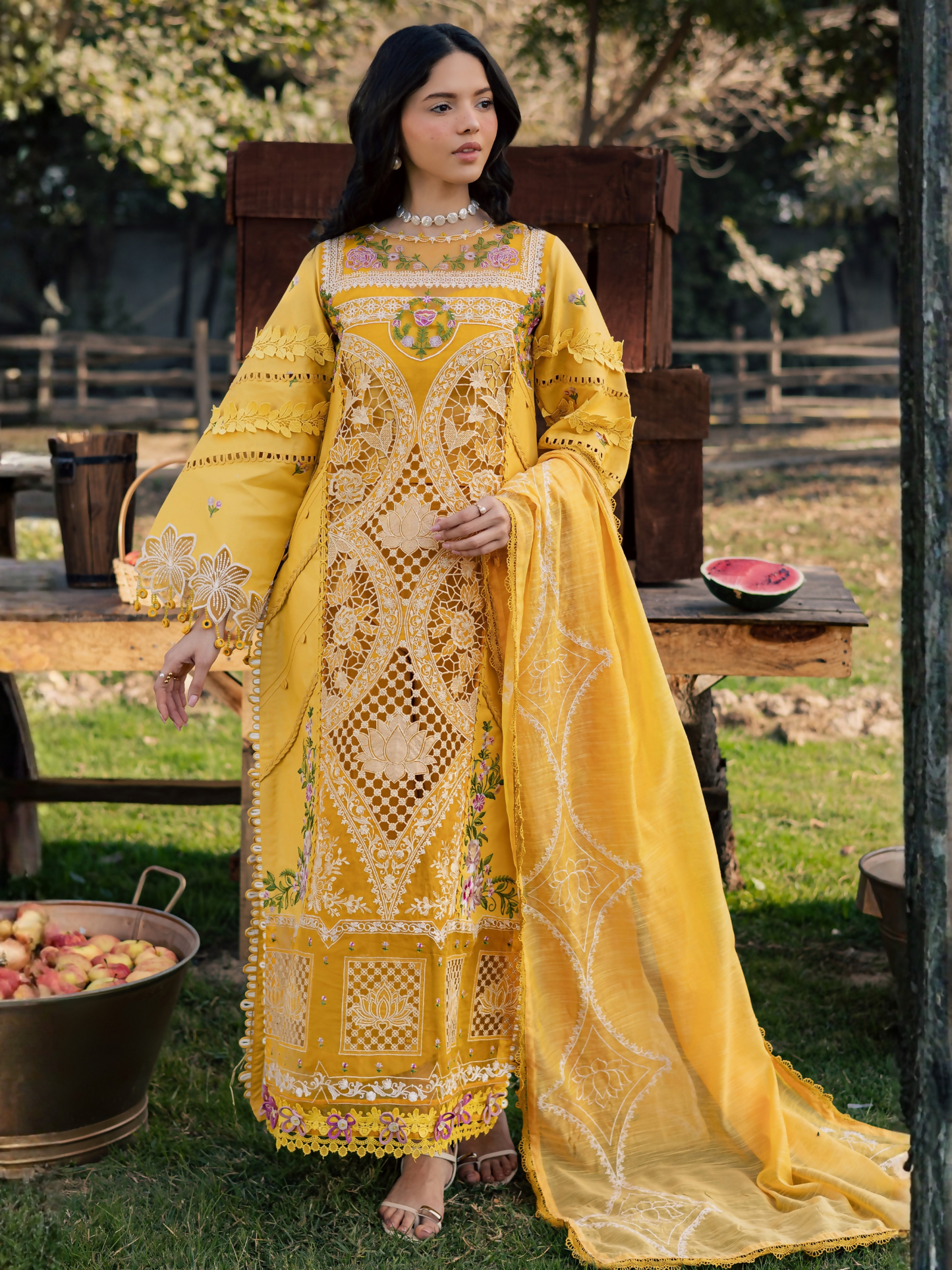 Parishay Summer Queen Vol 2 Lawn Embroidered Unstitched 3-Piece Suit-SQU-02