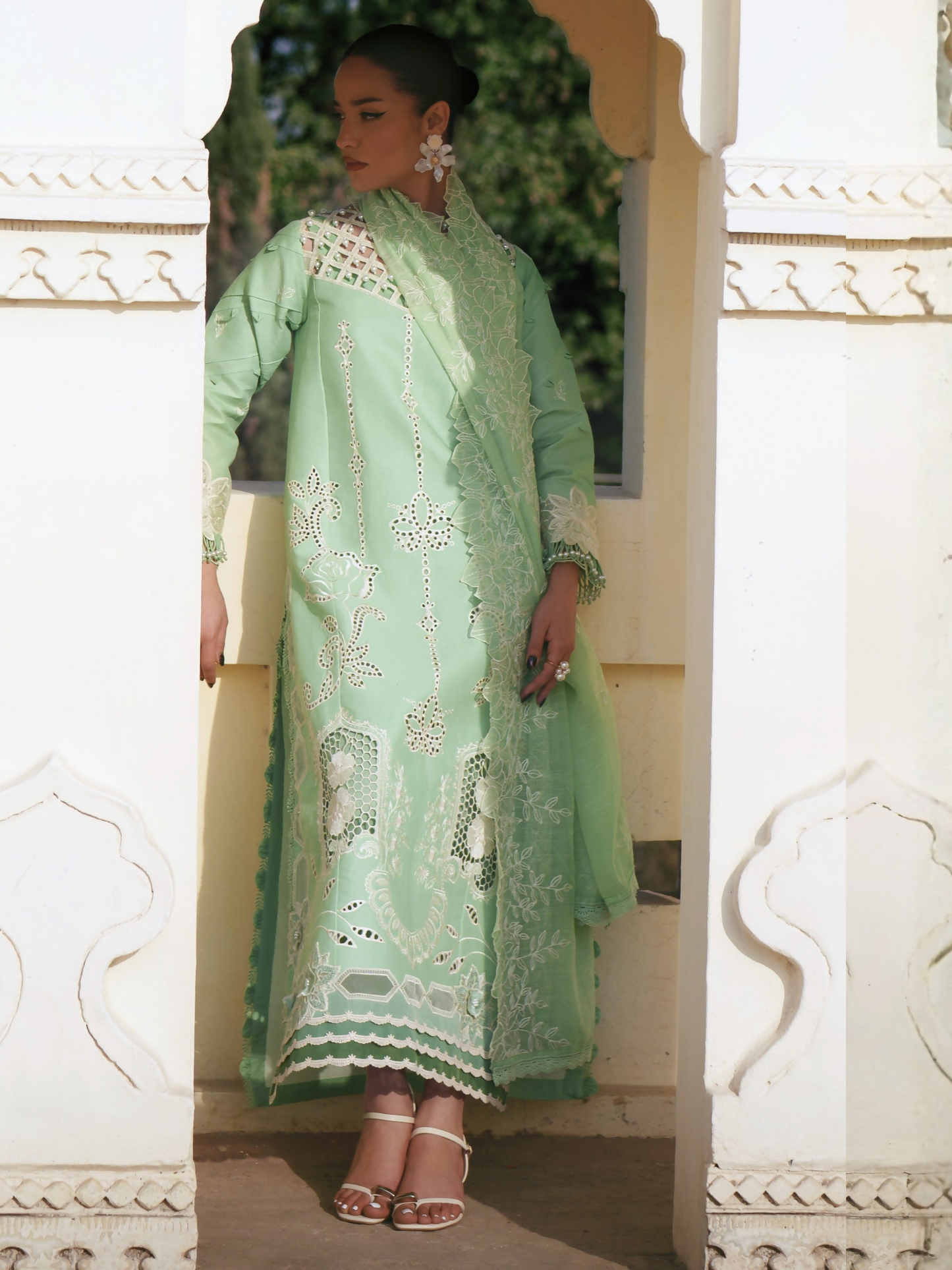 Parishay Shangrila Lawn Embroidered Unstitched 3-Piece Suit-SLA-11