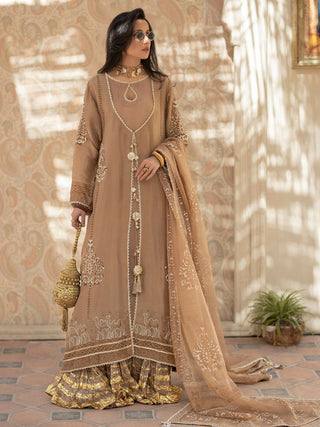 Shiza Hassan Chap Tilak Formals Pure Tusser Silk Embroidered Stitched 4 Piece Suit–Lyla