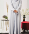 Nourah Moose Chiffon Embroidered Abaya-Fiza