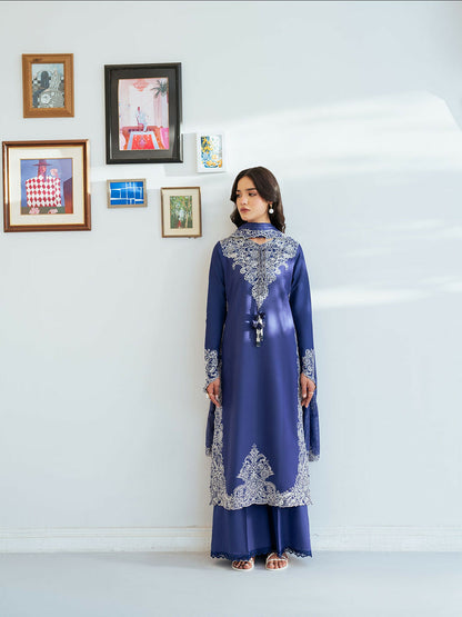 Mahnur Sera Pret'26 Lawn Embroidered Unstitched 3-Piece Suit-SP-01