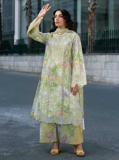 Mahnur Broadway Luxury Lawn'26 Embroidered Unstitched 3-Piece Suit-BW-005