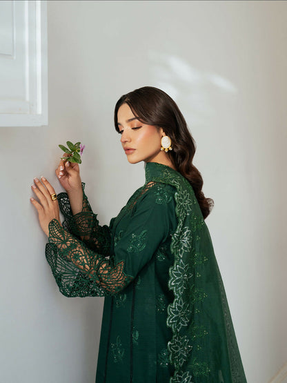 Mahnur Sera Pret'26 Jacquard Lawn Embroidered Unstitched 3-Piece Suit-SP-02