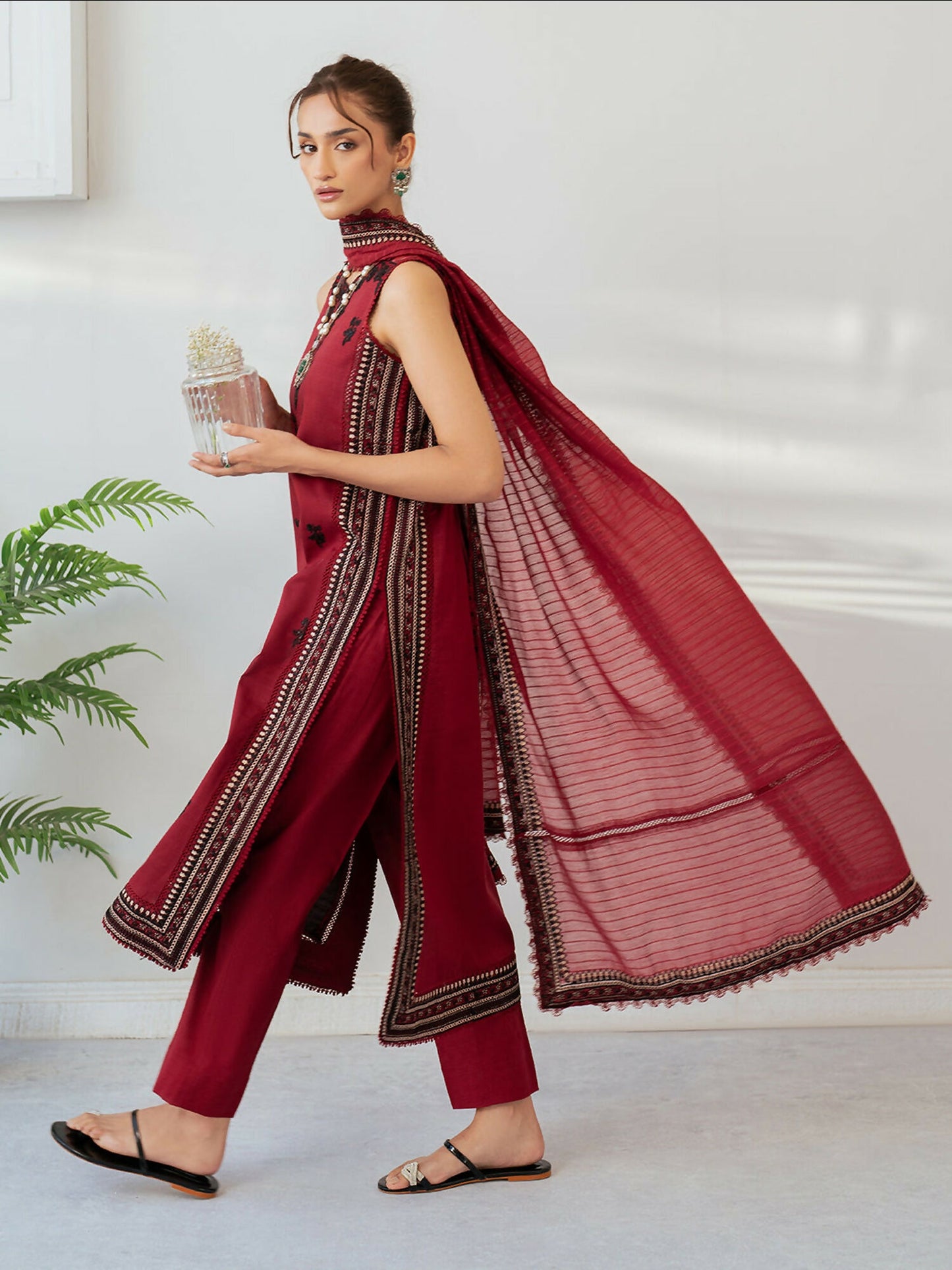 Mahnur Sera Pret'26 Jacquard Embroidered Stitched 3-Piece Suit-SP-09