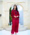 HU Studios Soléa Collection Lawn Cotton Embroidered Stitched 2-Piece Suit-Cherry Eclipse