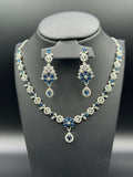 H&A Jewellery One Carat Silver Rhodium Plated Jewellery Set