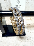 Orya Jewellery Pair White Zircon Bangles