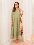 Panache Apparel Winter Basics Khaddar Embroidered Stitched Suit-Cameo